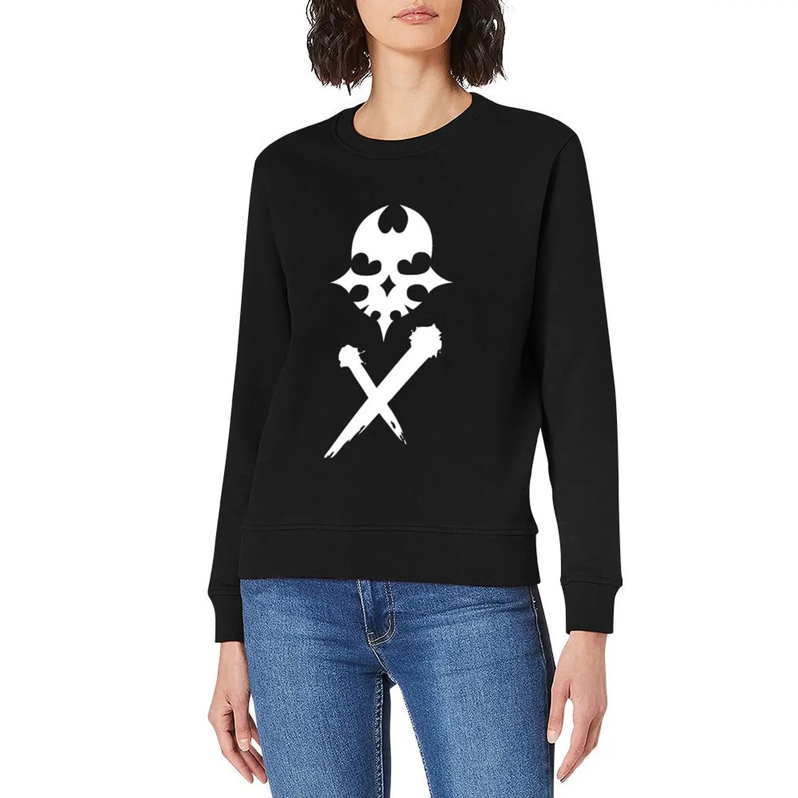 TWEWY Skull Pullover men's sweat-shirt men clothes anime clothes men's winter sweater pullover