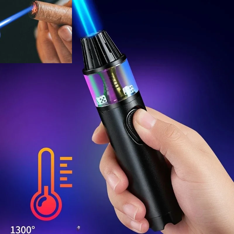 

Персонализированная многоразовая зажигалка с прямым пламенем, цветная, ветрозащитная, для кухни и улицы, инструмент для розжига, аксессуары для курения