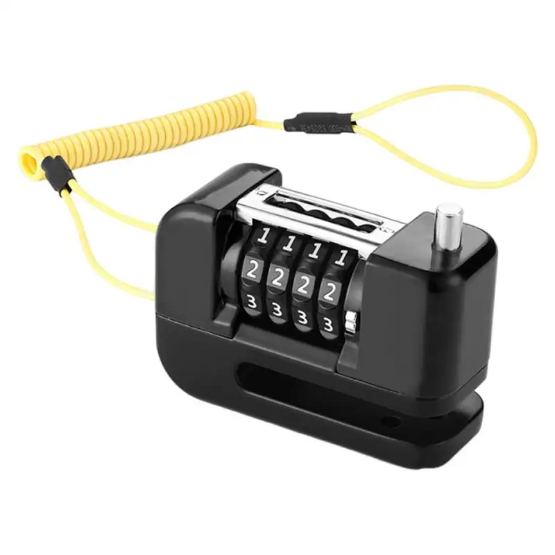 

Замок на колесо мотоцикла, противоугонные защитные колесные дисковые замки с комбинированным водонепроницаемым замком безопасности для велосипедов, мотоциклов