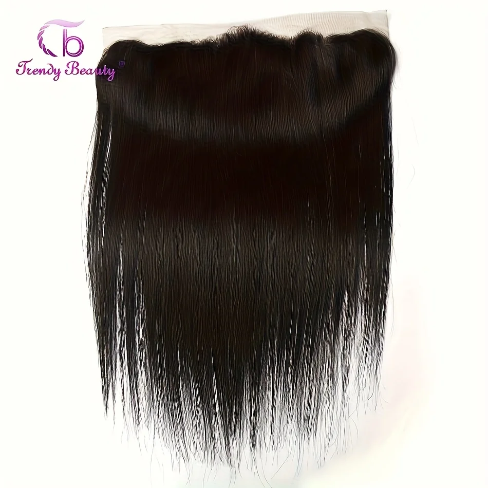 13x4 Straight Lace Frontal Human Hair Lace Frontal Ear to Ear Lace Frontal Closure Free Part Brazilian Straight Hair 150 Density