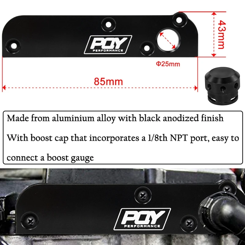 Billet PCV Delete Plate Kit Revamp Adapter For- SEAT Skoda EA113 Engines