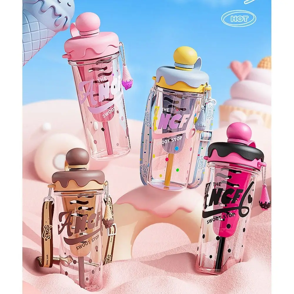 New Travel Bottless 880ml Water Bottle Portable With Straw Travel Bottless Tea Separation Juice Drinking Cups