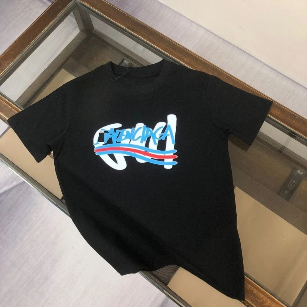 

2025 Popular High-quality New Trendy Brand Tee Cotton Loose Short-sleeved T-shirt Printed Women's Short Sleeves Tee Tops Summer