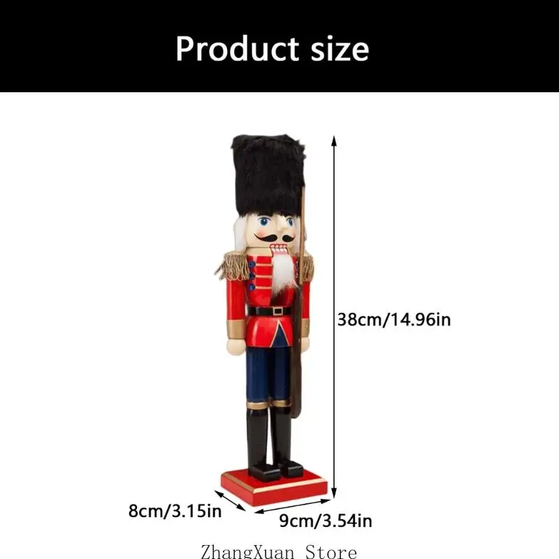 Weihnachtssoldatfigur mit europäischem Charakter für Weihnachtsarrangements 3XUF – Detail 6
