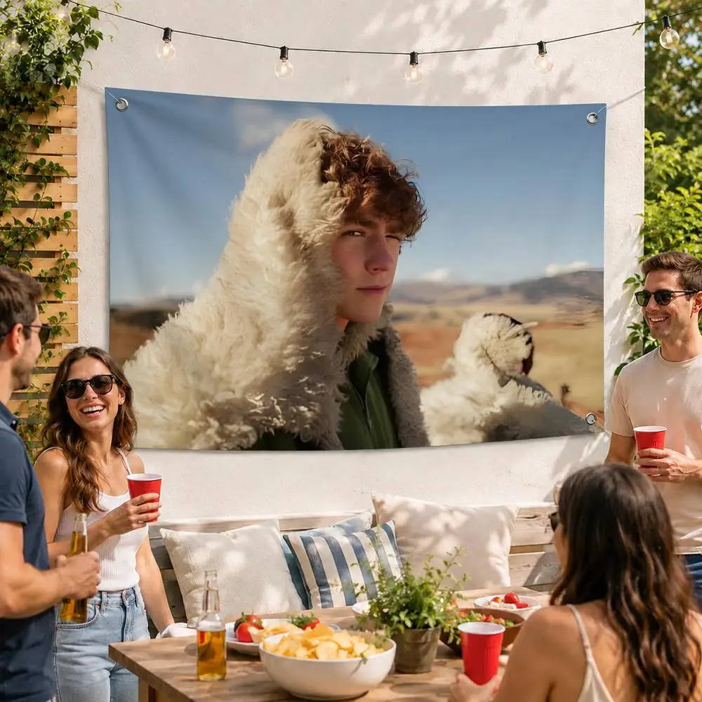 Walker Scobell Actor Popular Flags Soft Durable Tapestry Skin-friendly For Outdoor Party Home Living Room Bar Bedroom Decoration