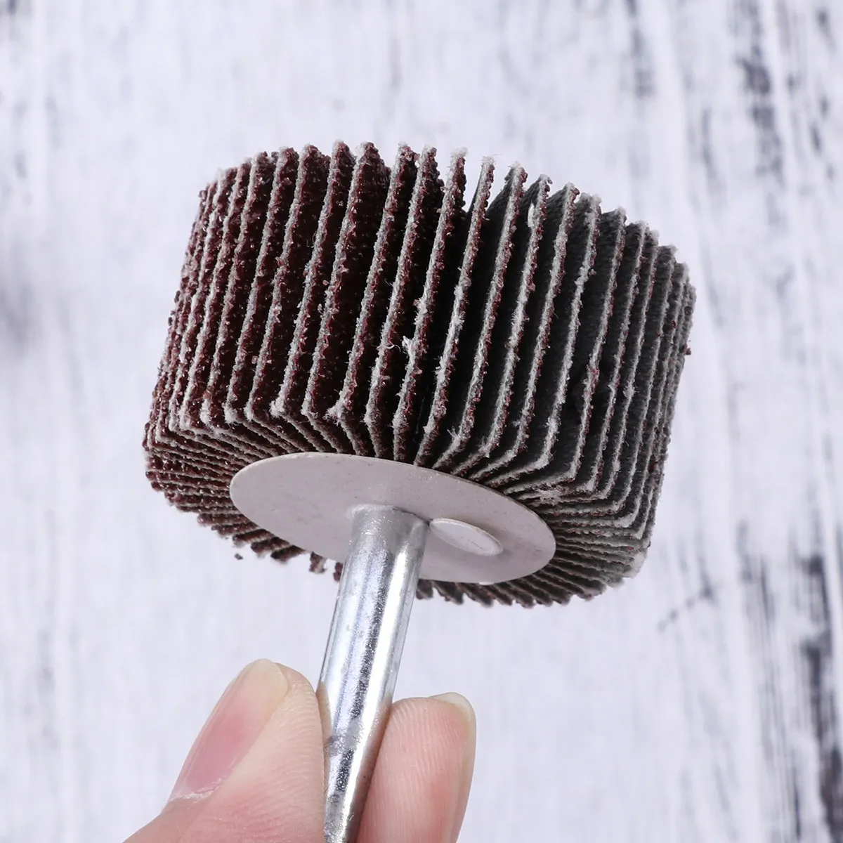 10Pcs Heavy-Duty Flap Discs for Electric Drill – Grinding, Deburring, Blending on Steel Aluminum Wood Fiberglass