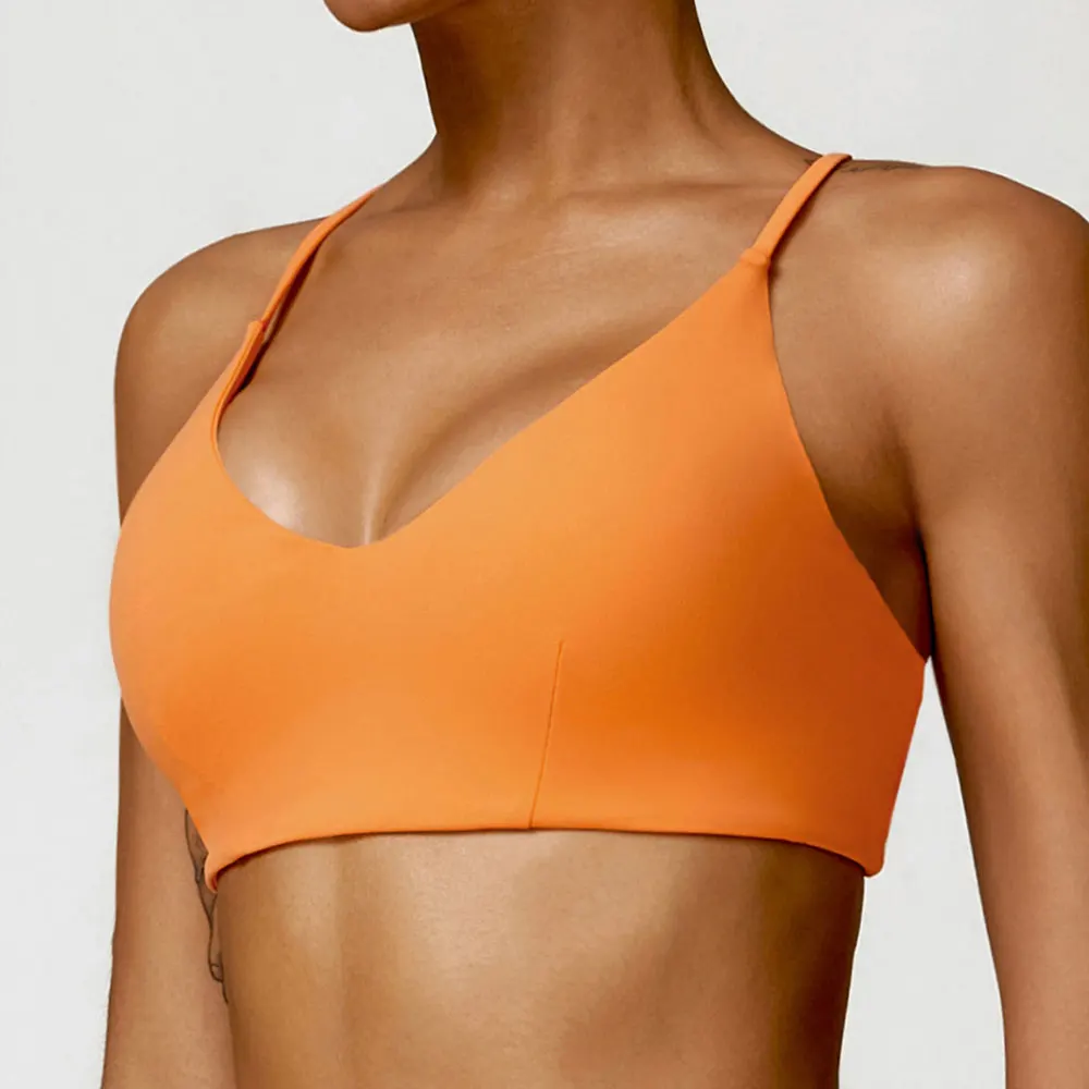 Soutien-gorge de sport sans couture pour femmes, sous-vêtements de fitness, amissié, respirant, sexy, course à pied, yoga