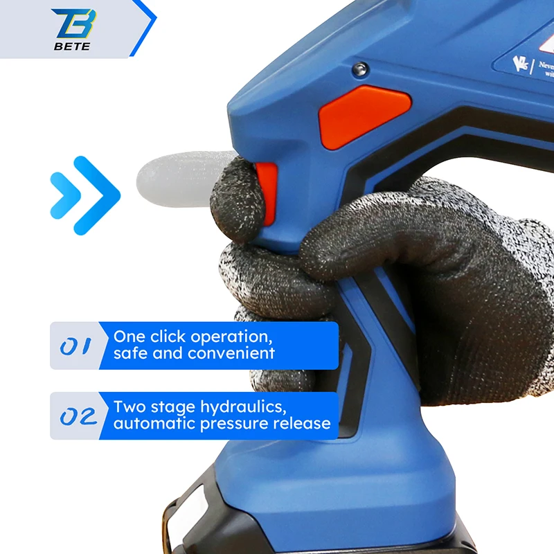 ECT-12042 700bar Battery Cu50-400mm2 Hydraulic Cable Crimper Connector Copper Cordless Electric Crimping Tool