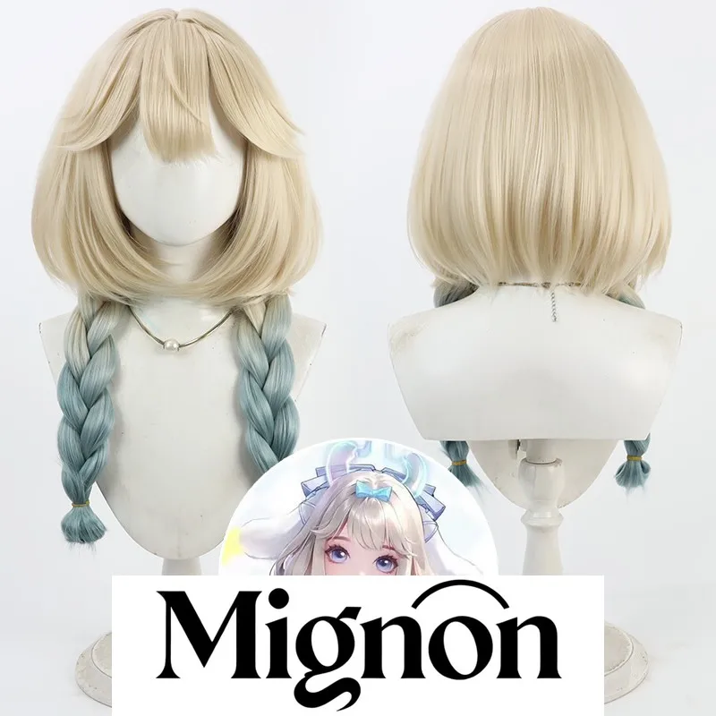 

Honor of Kings Cinnamoroll Dream Yao cosplay wig dyed twin braids Halloween gift
