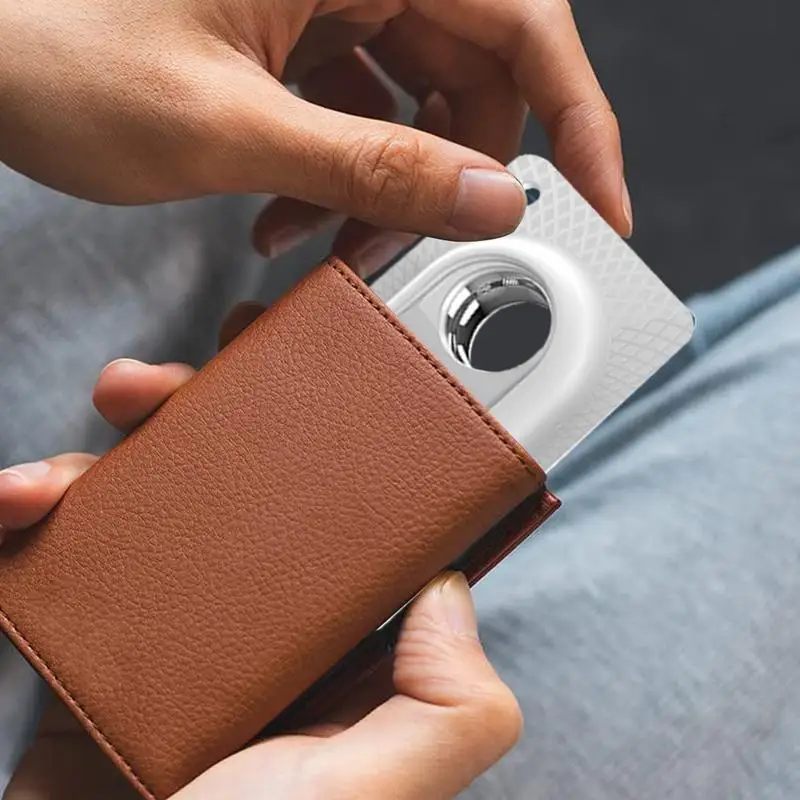 Estuche localizador para tarjetas, billetera de silicona ultrafina, soporte para tarjetas, inserto antiarañazos, soporte para billetera, bolso, llaves