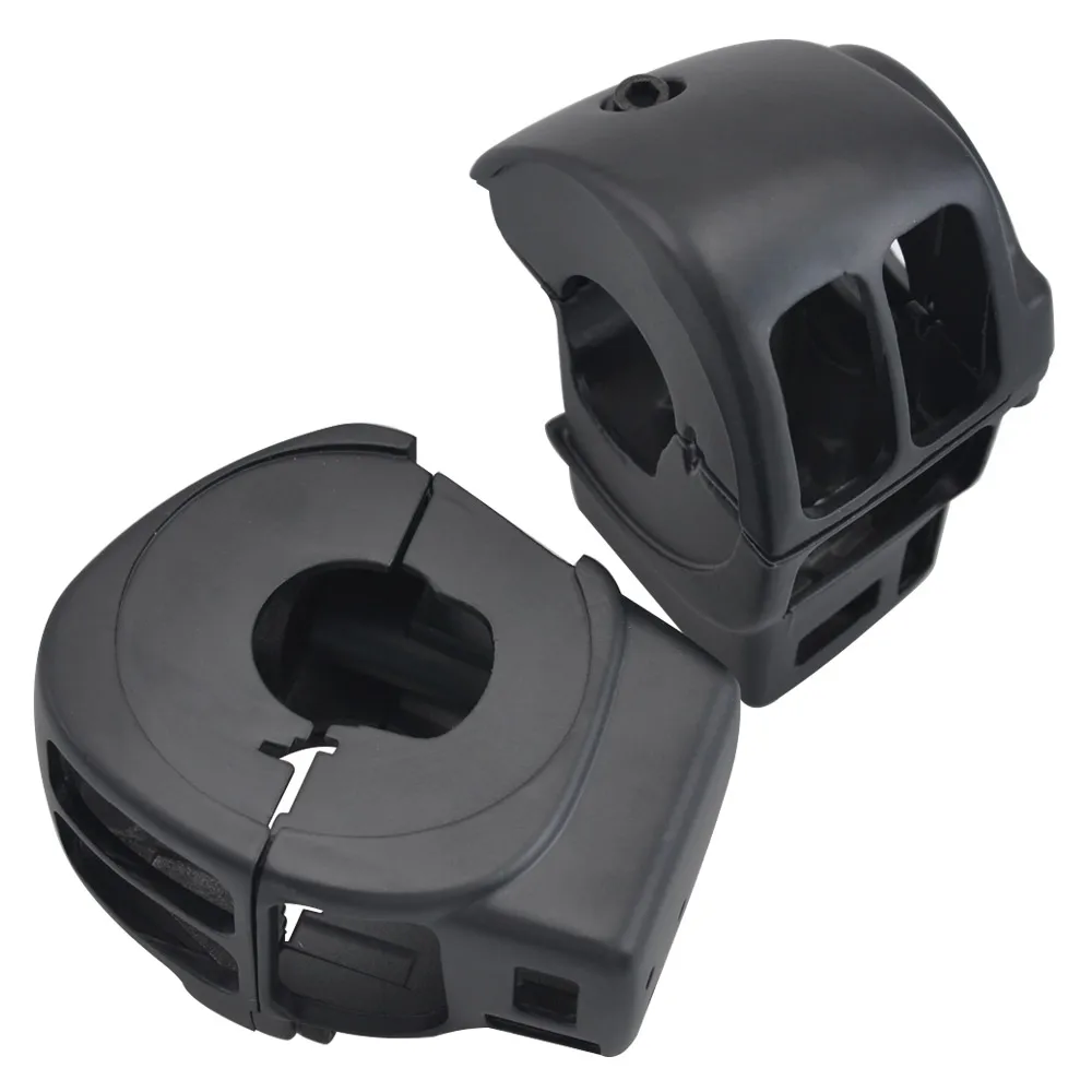 Black Motorcycle Handlebar Control Switch Housings Cover For Harley Road King Electra Glide FLHR FLHRC FLHT FLHTCU 1996-2013