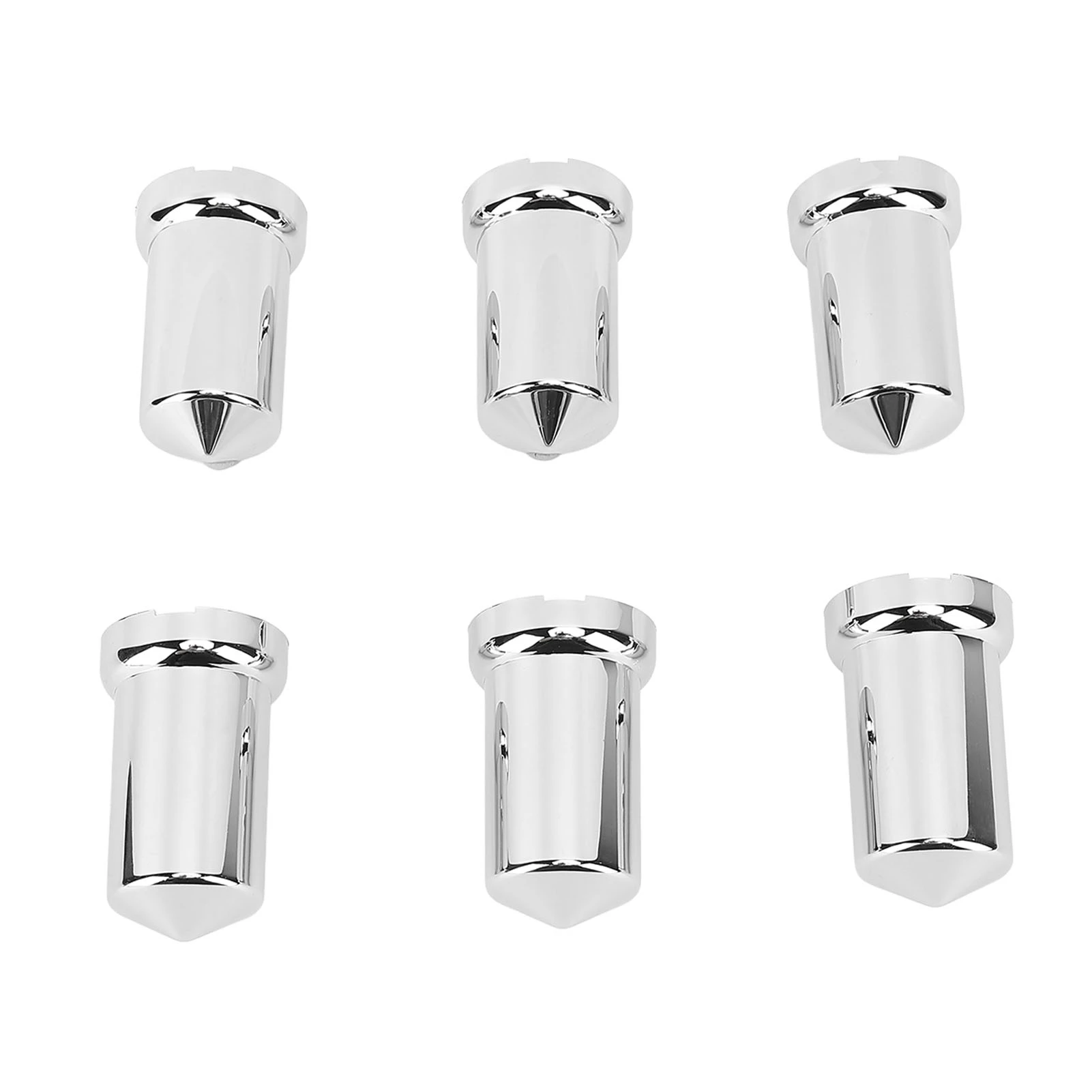 Lug Nut Covers ABS Chrome Plastic Anti Rust 33mm Flanged Lug Nut Caps for Trucks Trailers and Vehicles 20pcs