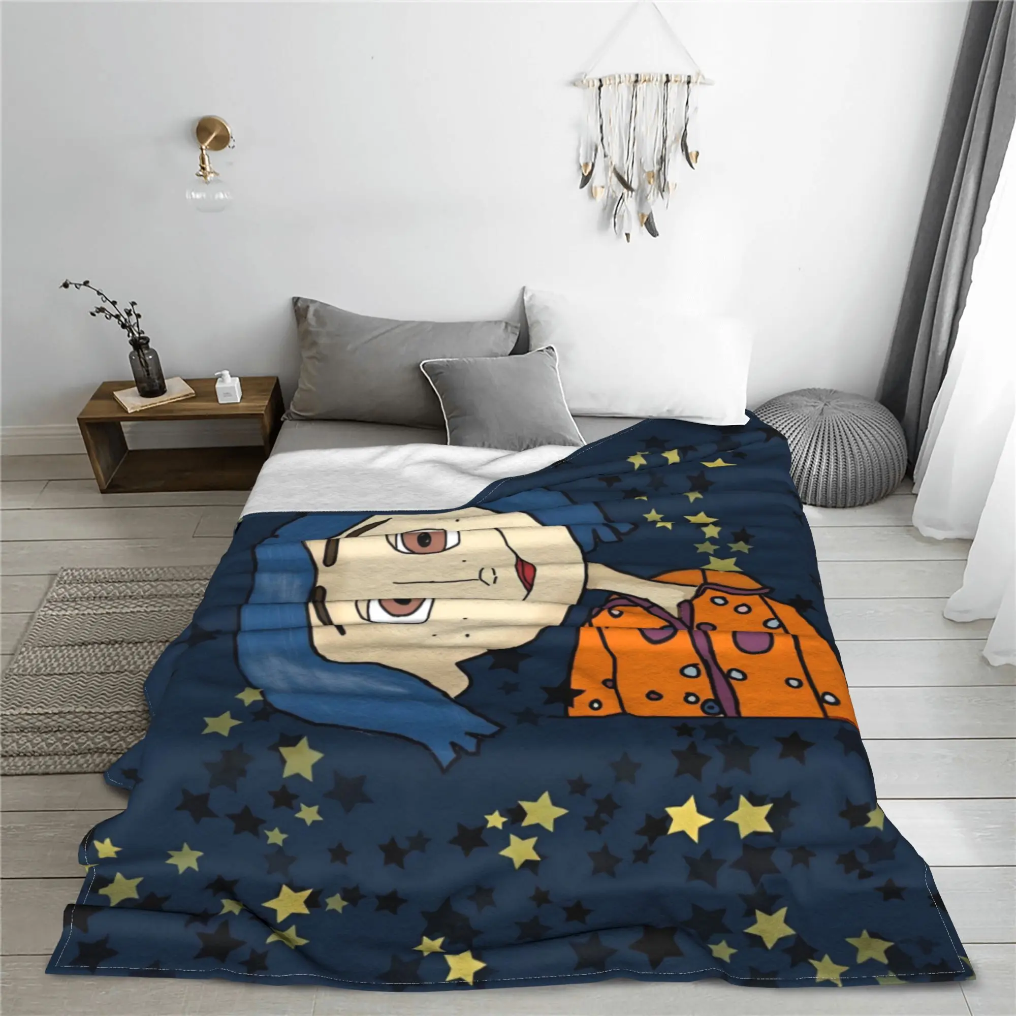 Coraline Halloween Horror Blanket Fleece Textile Decor   Multifunction Super Warm Throw Blanket for Bed Office Plush Thin Quilt