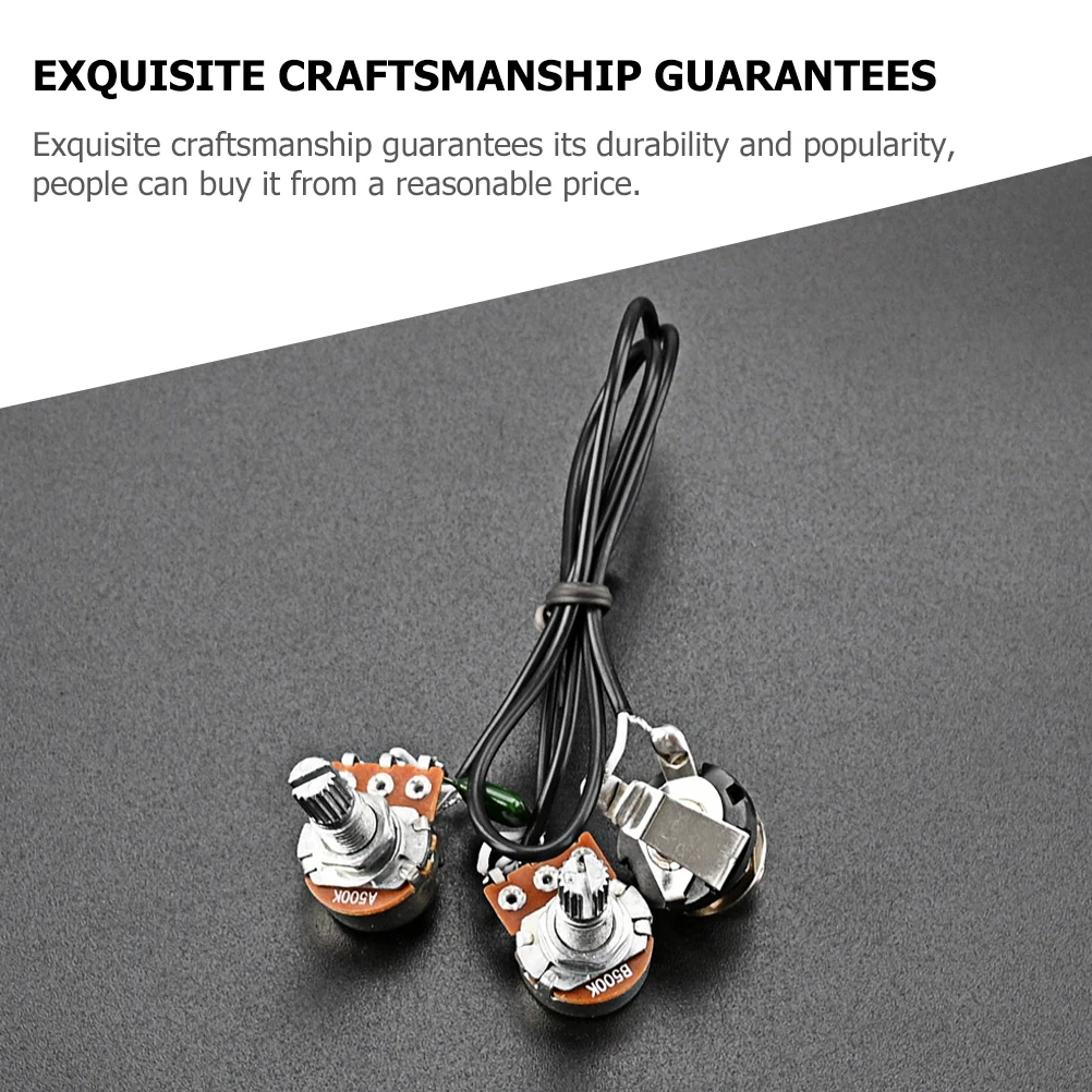 

1 Set Of Potentiometer Harness Metal Plastic Replacement Parts For Electric Guitar Jb Wiring Accessories Durable Lightweight