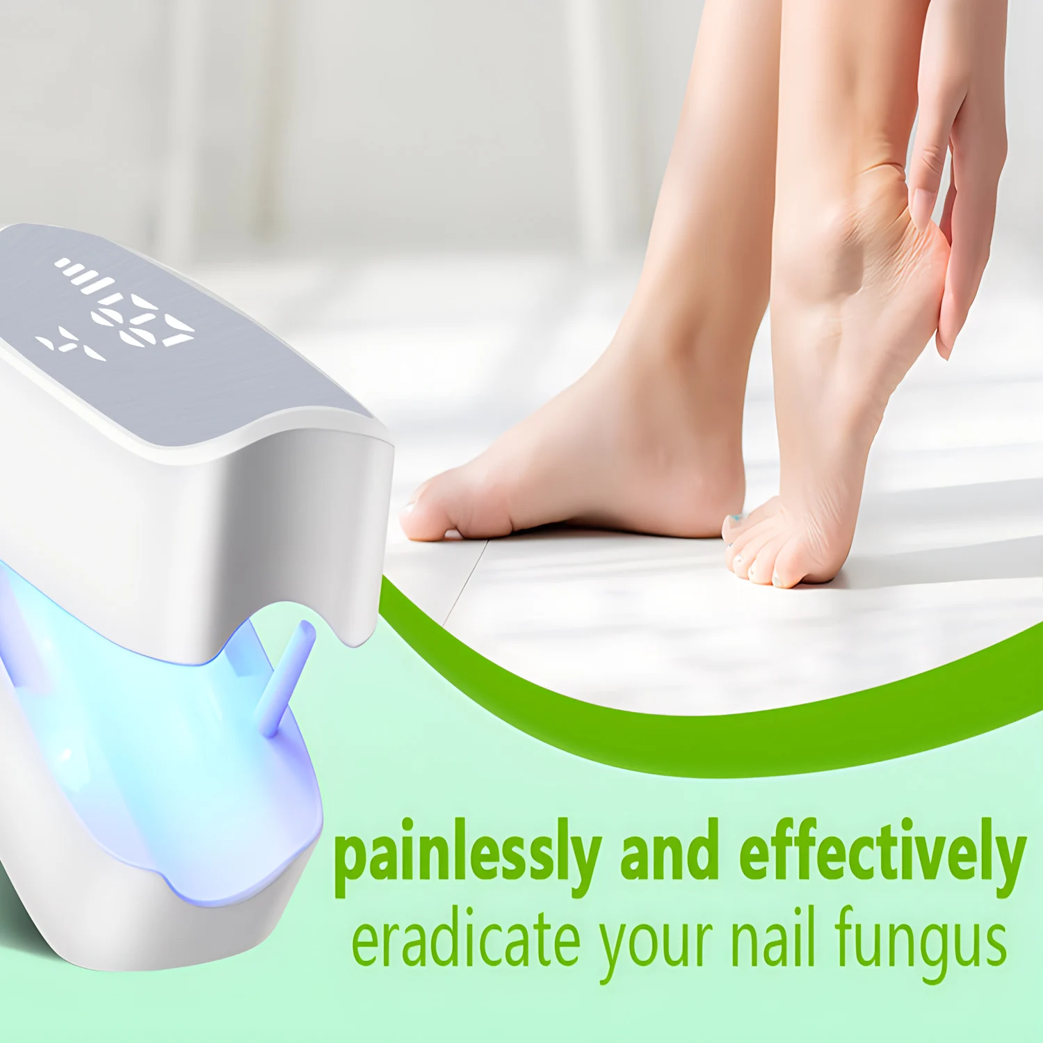 Nail Fungus Laser Assist Tool UV Professional Nail Fungus Cleaning Laser Device Nail Phototherapy Lamp Rechargeable