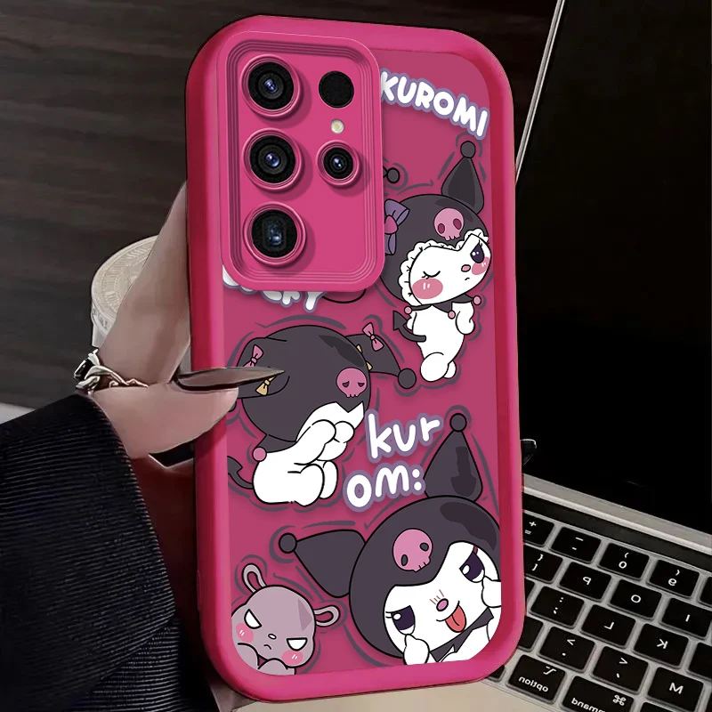 سانريو كورومي بلدي ميلودي قضية الهاتف لسامسونج غالاكسي S24 S25 S23 الترا S22 S21 زائد FE A36 A56 A26 A16 A06 A15 A25 A35 A55 5G