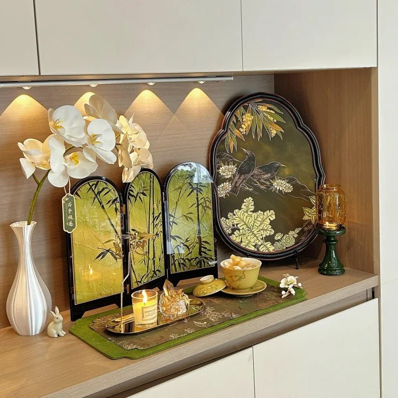 

New Chinese Sle Zen Decorative Candlesti Home Aosphere Arrangement Entrance Song Fly Aesthetic Decoration Ornaments