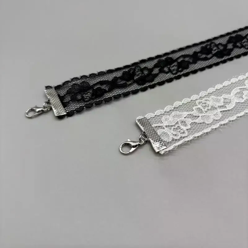 New Black Sexy Lace Flower Necklace For Women Harajuku Gothic Short Choker Collar Necklace Party Female Neck Accessories