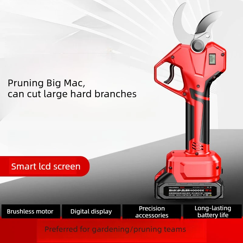 

Электрические секаторы с литиевым аккумулятором для обрезки веток фруктовых деревьев, садовые электроножницы, инструмент для обрезки