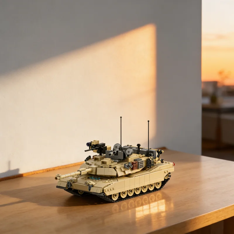 

1523 детали MOC M1A2 Abrams MBT: Конструктор Creator Expert, модель для сборки, игрушка-подарок, креативный коллекционный набор для демонстрации, премиум-класс для взрослых и детей