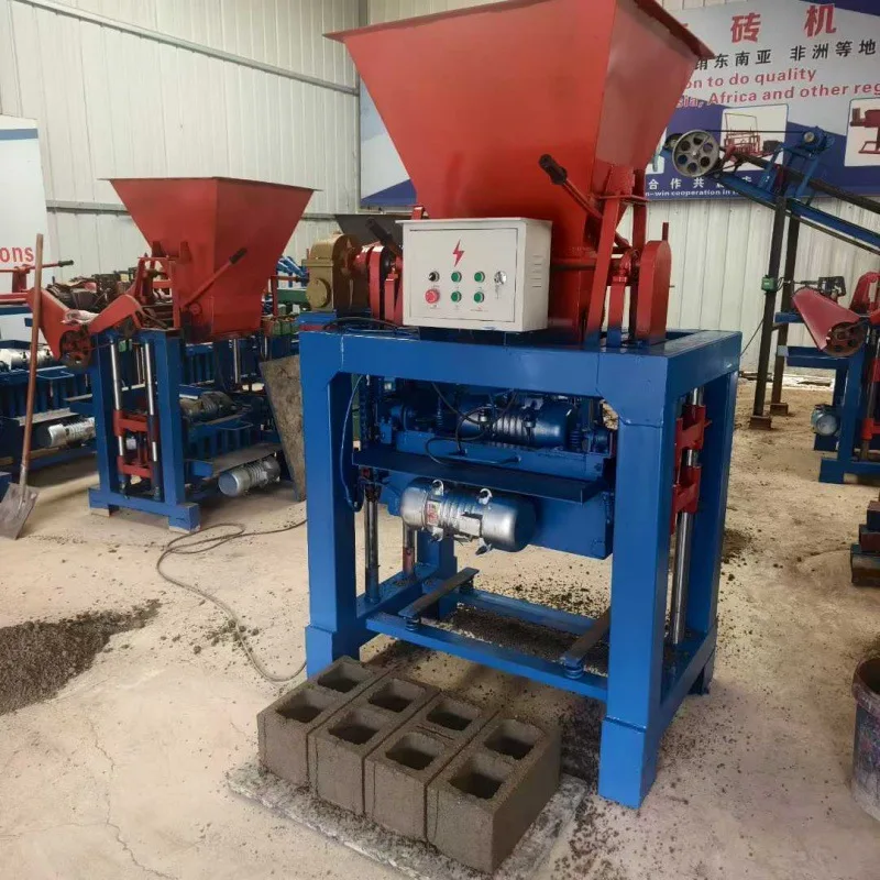 

(Sea shipping customization)Export 4-35 No-Burn Cement Hollow Brick Making Machine, Slope Protection Brick, Interlocking Brick,