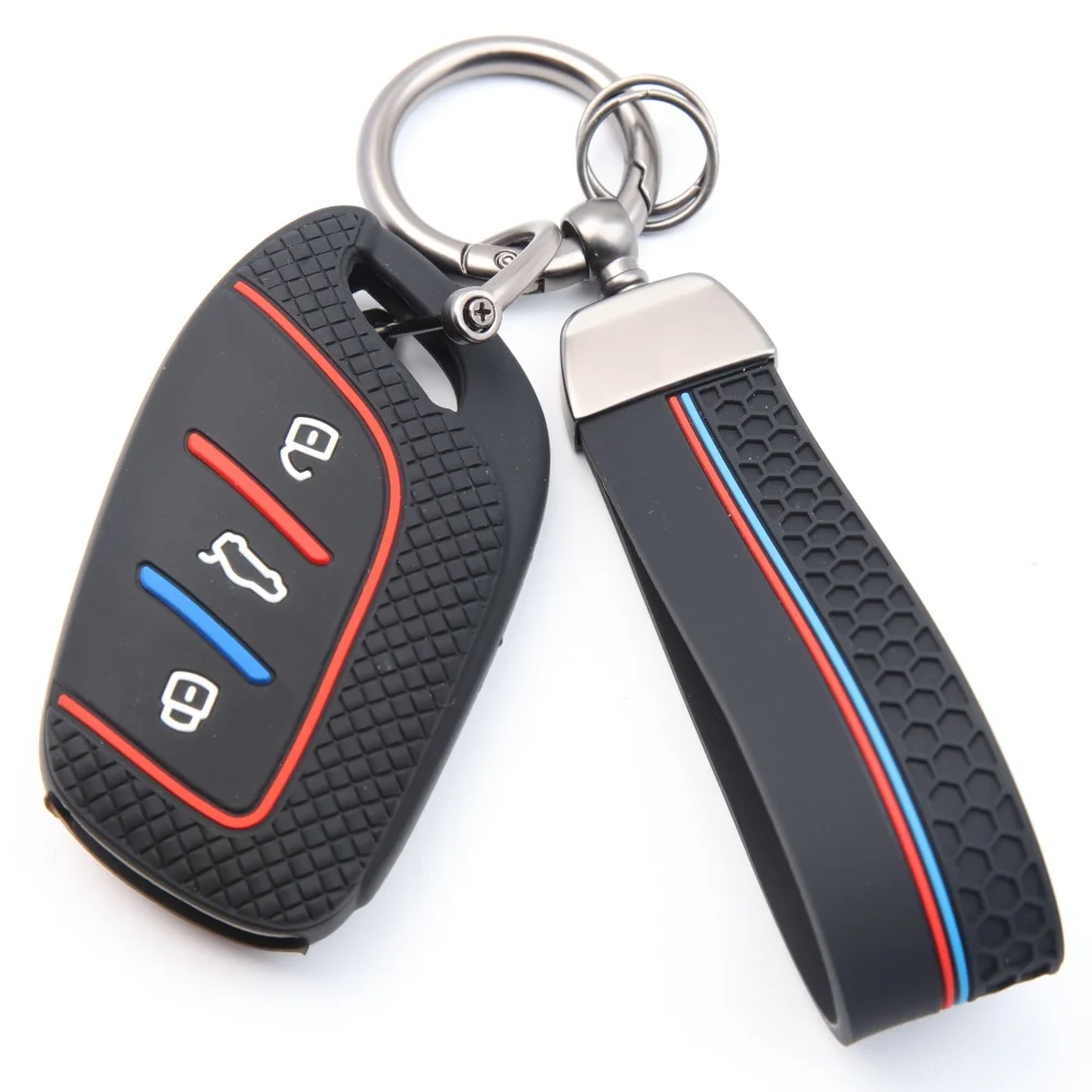 3 Buttons For MG 4 2023 Mg4 Ev MG HS GT ZS EV ZX MG5 MG6 for Roewe RX3 RX5 RX8 ERX5 I6 I5 Silicone Fob Key Cover Case