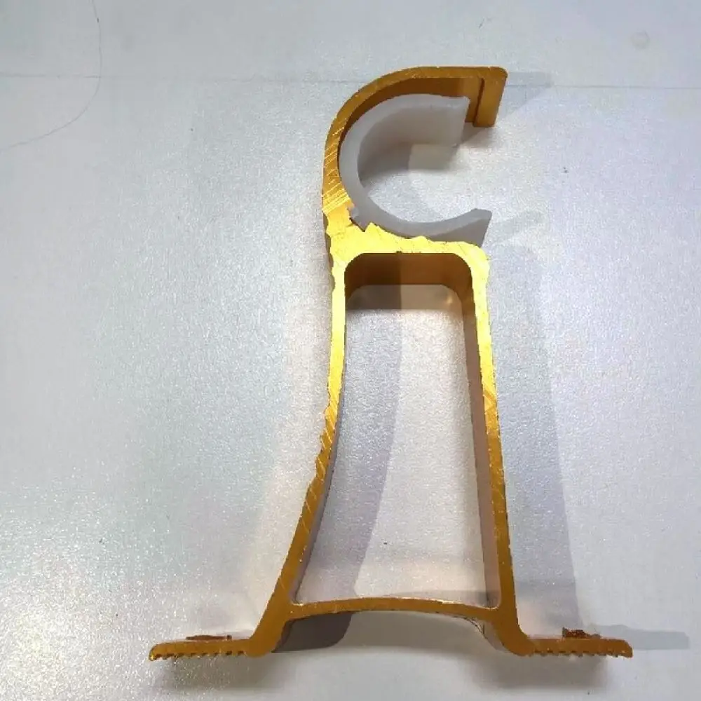 Heavy Duty Aluminum Alloy Curtain Rod Bracket Wall Fix Support Holder Durable Window Decoration Hardware Fittings