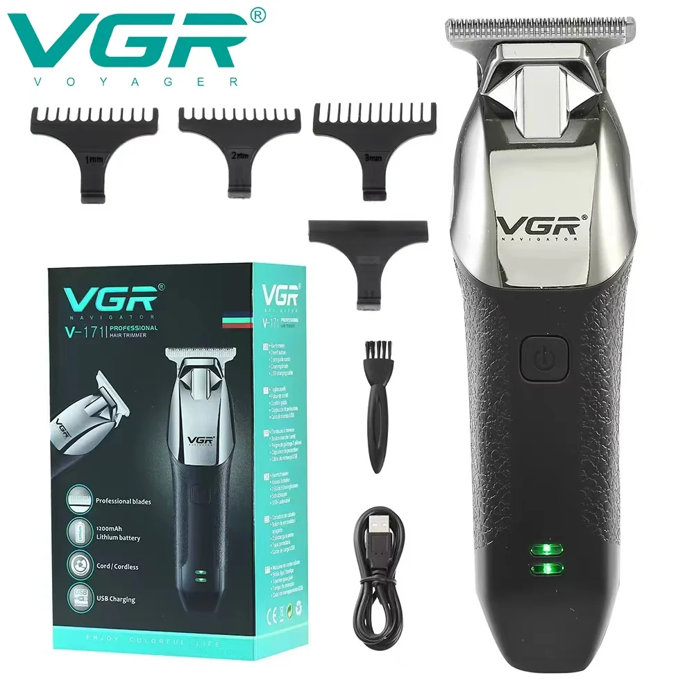 VGR الرجال الشعر المتقلب آلة قطع الشعر اللاسلكي المهنية مقص الشعر قابلة للشحن حلاقة Trimer آلة الحلاق V-171