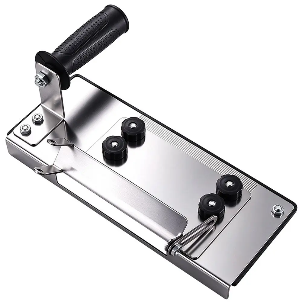 Stainless Steel Tile Chamfer Tool Thickened Adjustable Tile Chamfering Guide Roller Positioning Silver Black