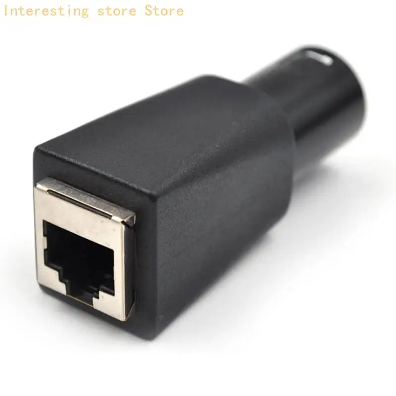 Konvertierungskupplung RJ45 auf 3-poligen Stecker mit schwarzem Gehäuse für Kabelarbeiten 55KC – Detail 7