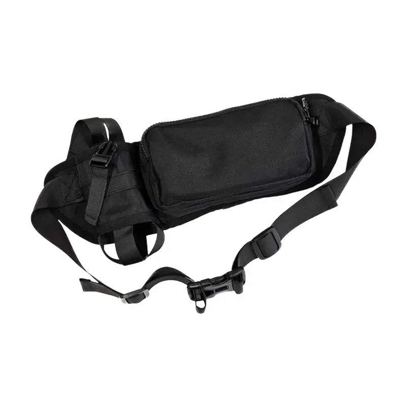 Fanny Pack com suporte de garrafa de água para homens e mulheres, alça ajustável, saco de cintura resistente à água, saco de corrida para telefone