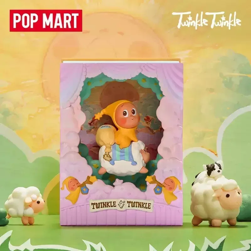 POP MART ซีรีส์ Twinkle Twinkle Light Up กล่องสุ่ม ของเล่น ตุ๊กตาอนิเมะ ของสะสมน่ารัก