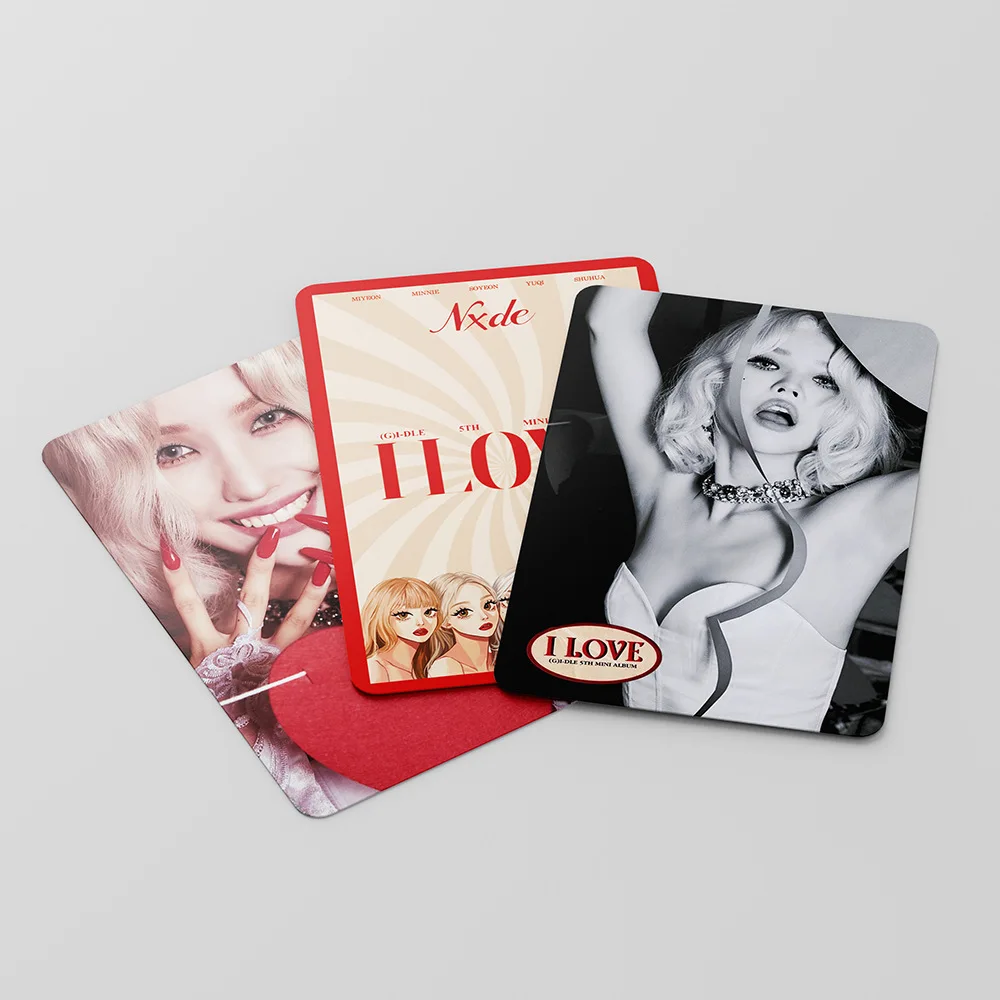 55 pçs/set kpop gigle inever morrer álbum lomo cards (g) I-DLE meninas eu queimar cartão de foto minnie cartão postal fãs presente