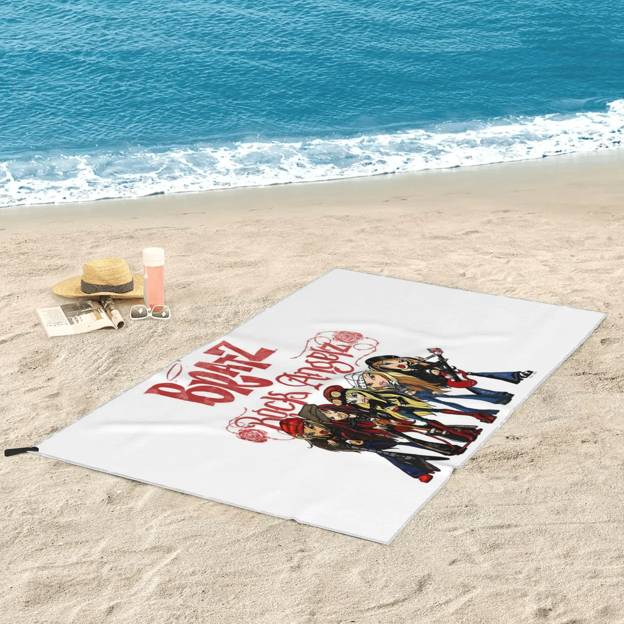 

Bratz Rock Angelz Group Shot Beach Towel Soft Microfiber Quick Dry Absorbent Quick Towels For Swimming