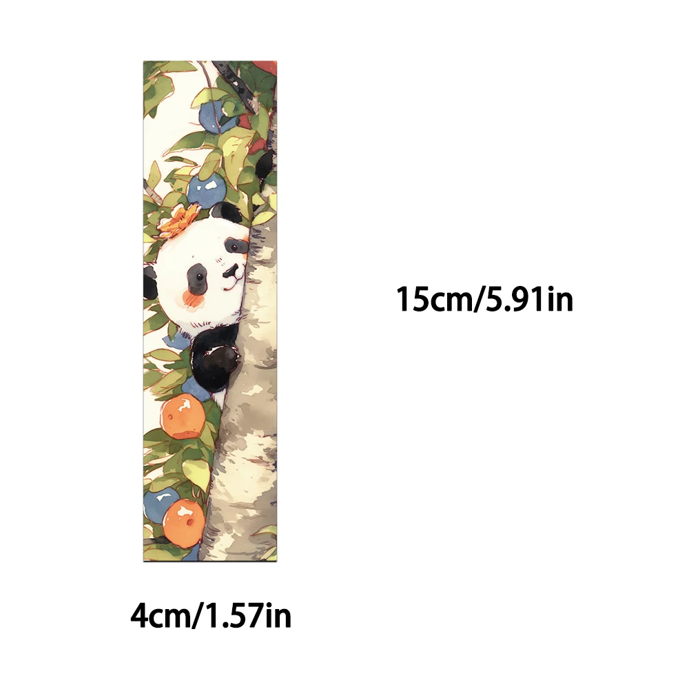 30PCS Cartoon Greedy Panda Bookmark Creative Personalized DIY Book Handbooks Page Marking Note Card