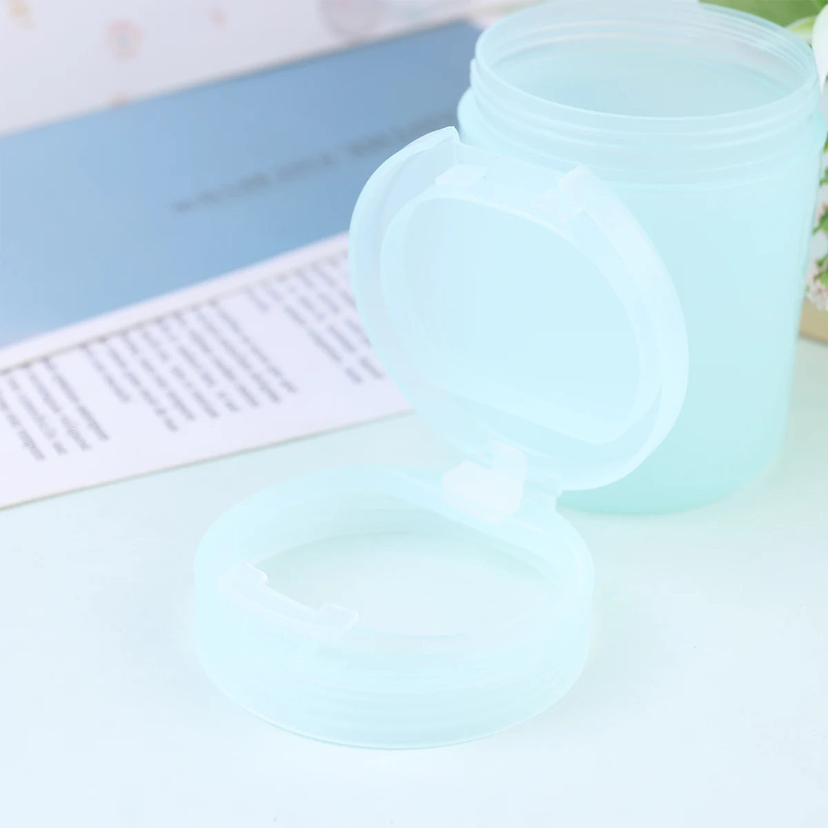 

Cotton Swab Storage Box Sanitary Bathroom Organizer Countertop Cylinder Desktop