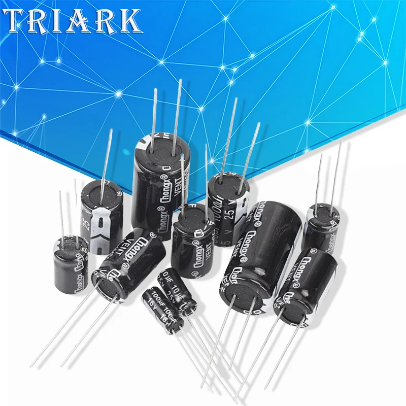 Aluminum Electrolytic Capacitor 10V 16V 25V 35V 50V 400V 450V 470UF 100UF 220UF 330UF 470UF 680UF 1000UF 47UF 10UF 22UF 0.47UF