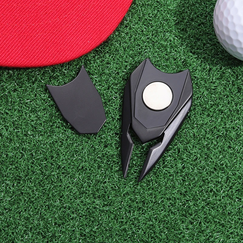 Strumento in metallo per la riparazione della pista della forcella da Golf con marchio accessori per il Golf Cartoon Small Tiger Ball Golf Fork Mark