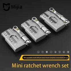 XIAOMI Multifunctional Mini Ratchet Wrench Screwdriver Bit Set Special Shaped Lotted Phillips Screwdriver DIY Home Hand Tool