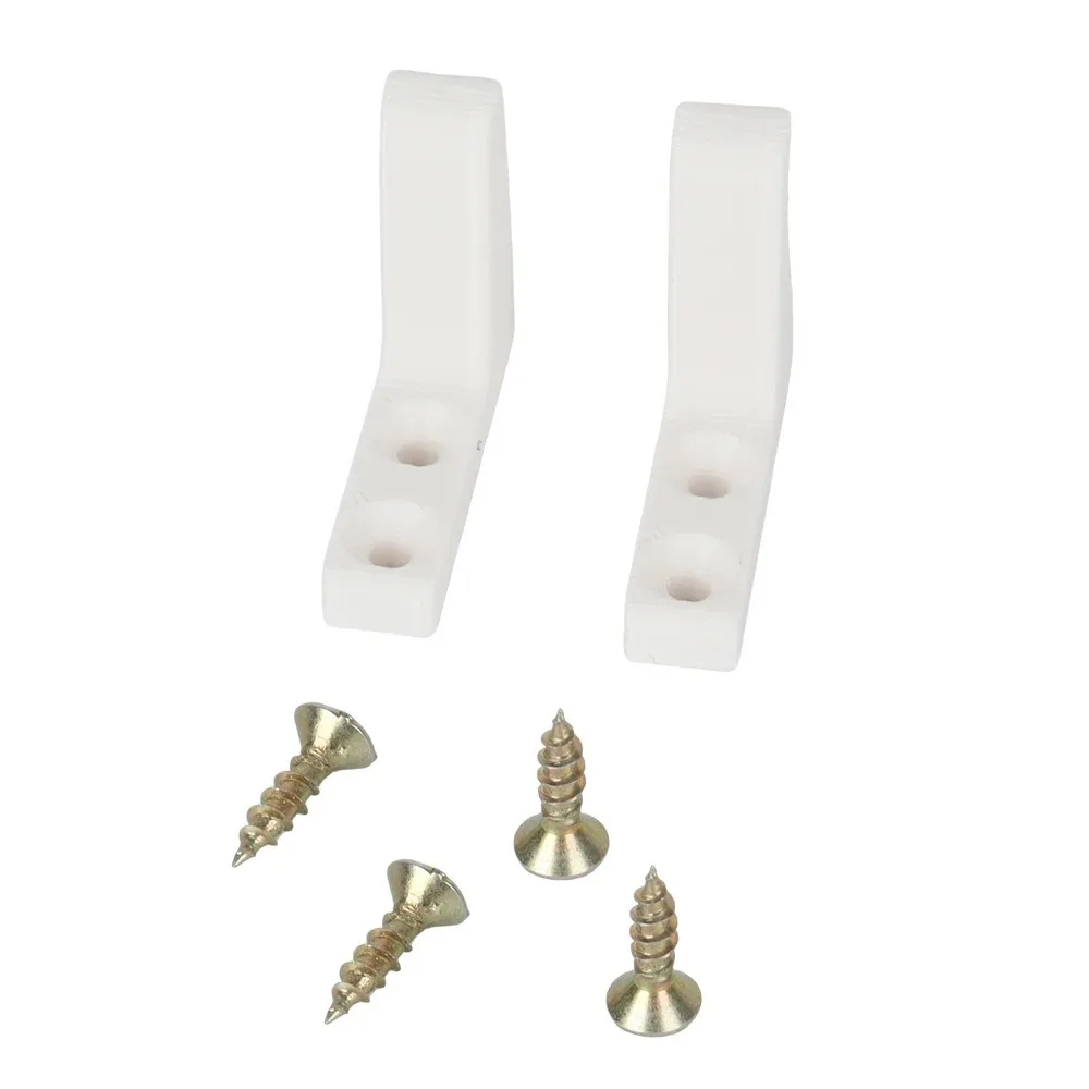 2Set Creative RV Toilet Seat Stabilisers Wobbly Loose Buffers Bumpers Stop Slipping Sliding And Screw White Plastic For Caravan