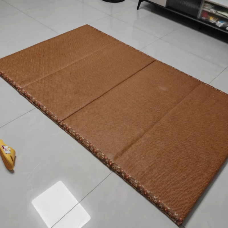 Japanese Tatami Style Multi-Functional Foldable Floor Mat - Portable Nap Mat for Living Room Balcony Indoor Outdoor Use