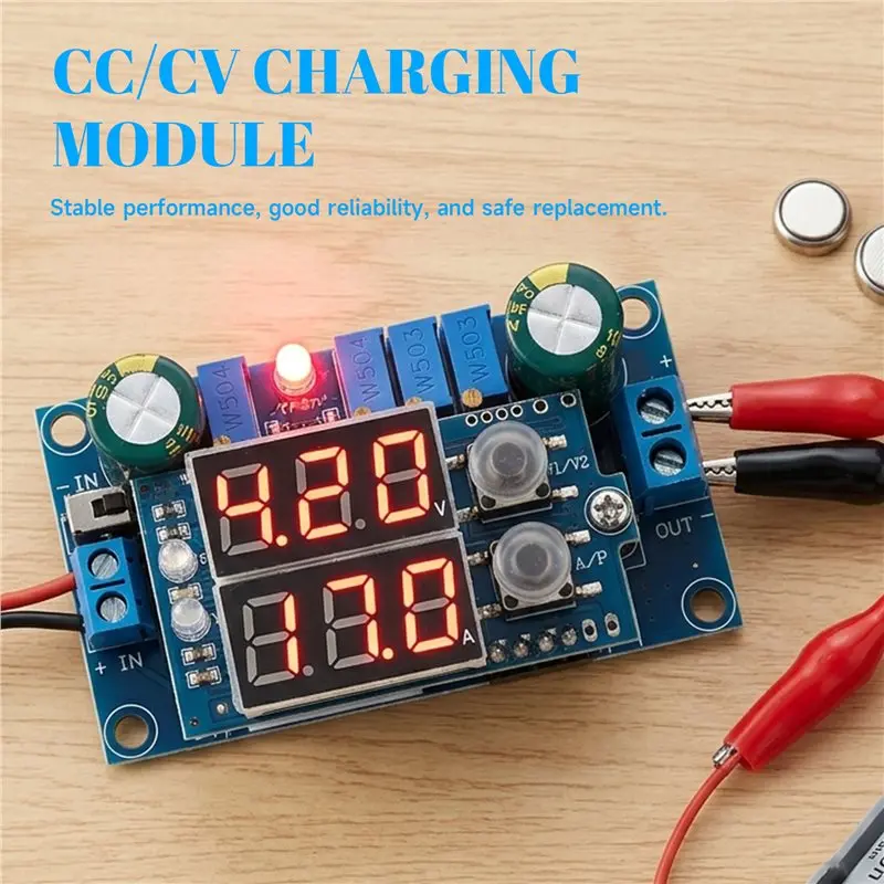 A93PHOT! MPPT Solar Panel Controller Regulator DC-DC 6-36V Input 1.25-32V Output 5A Step Down Module CC/CV Charging With 2 Leds