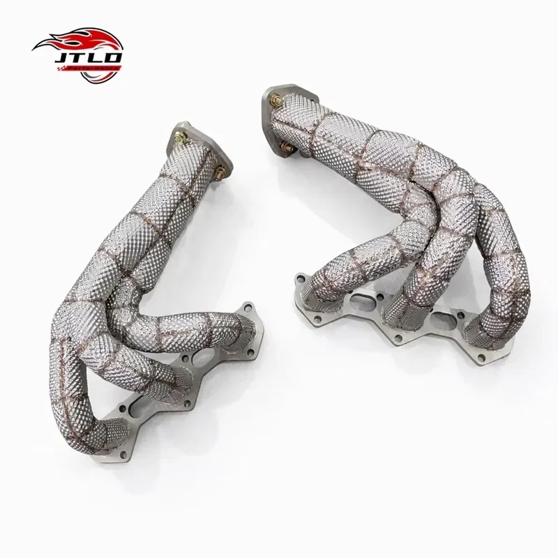 JTLD High Performance Exhaust Manifold Headers with Heat Shield for 2020 718 Spyder 718 CAYMAN GT4 4.0L