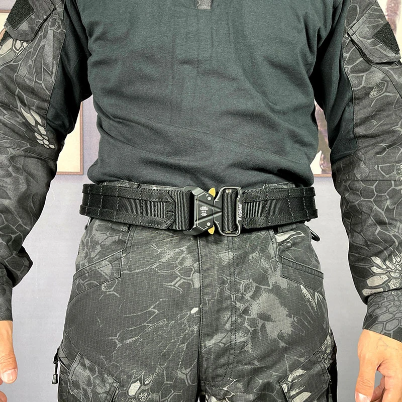 

Tactical Belt 1.Inch Quick Release Ronin Belt Camo Metal Outdoor Belt