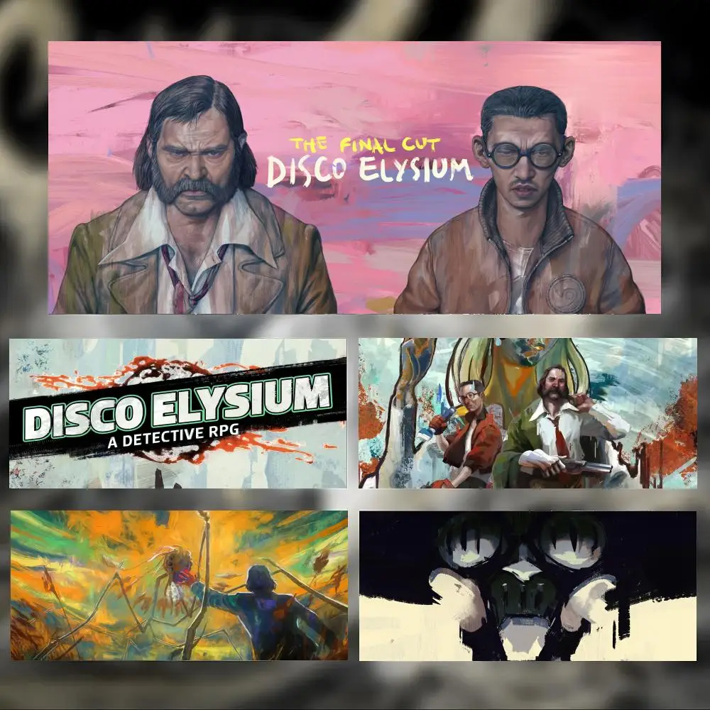 Deep Stylish Game D-Disco Elysium Mouse Pad Large Thick Desk Pad Stitched Edges Gaming Mouse Mat for PC