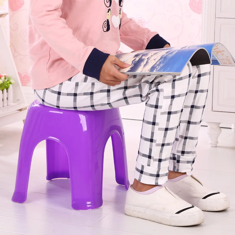 

Fashionable thickened children's small stool, bathroom anti slip stool plastic stool, creative adult shoe changing stool