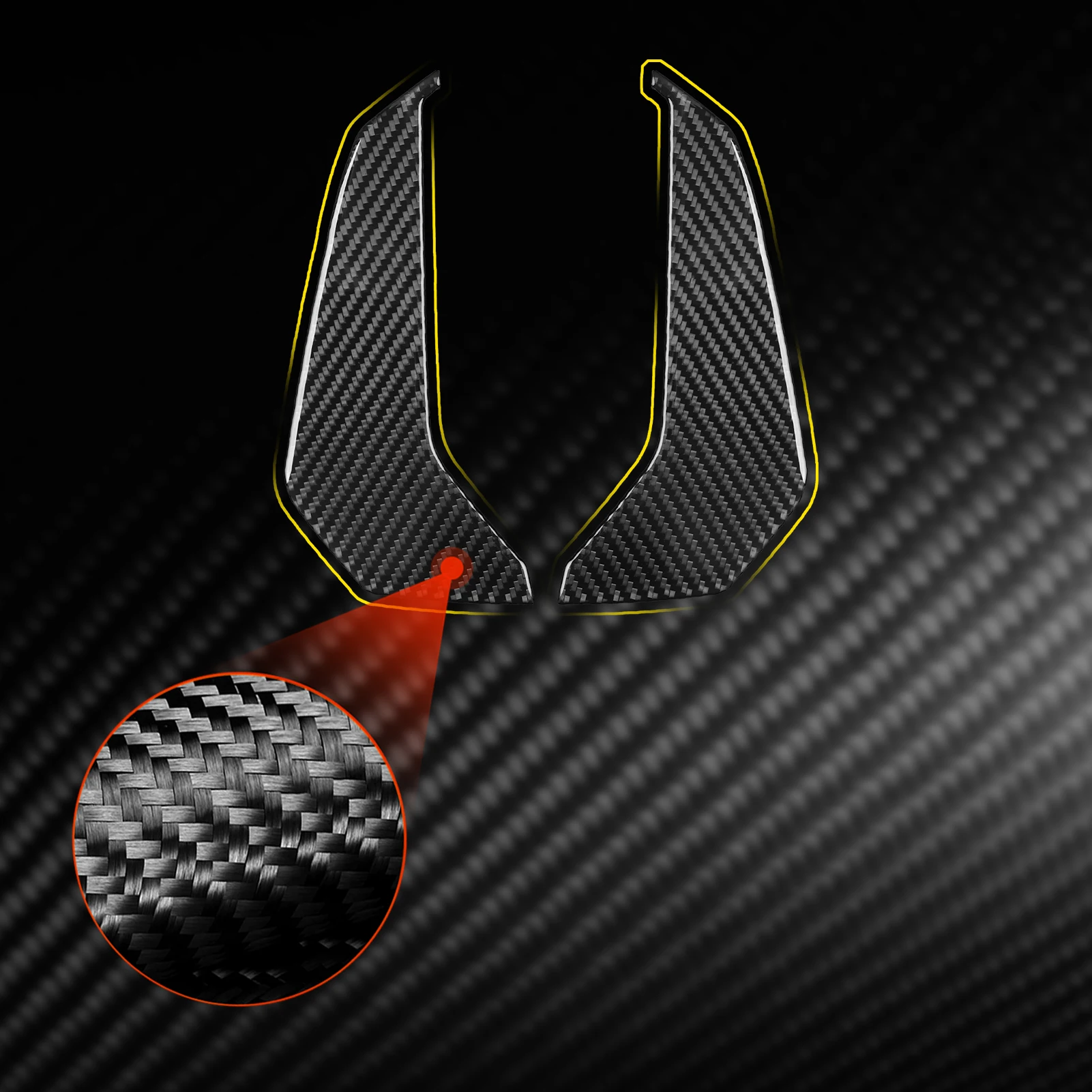 

Real Carbon Fiber Car Accessories Rear Window Decorative Exterior Cover Soft Sticker For BMW 5 Series i5 G60/G68 BEV 2024 2025