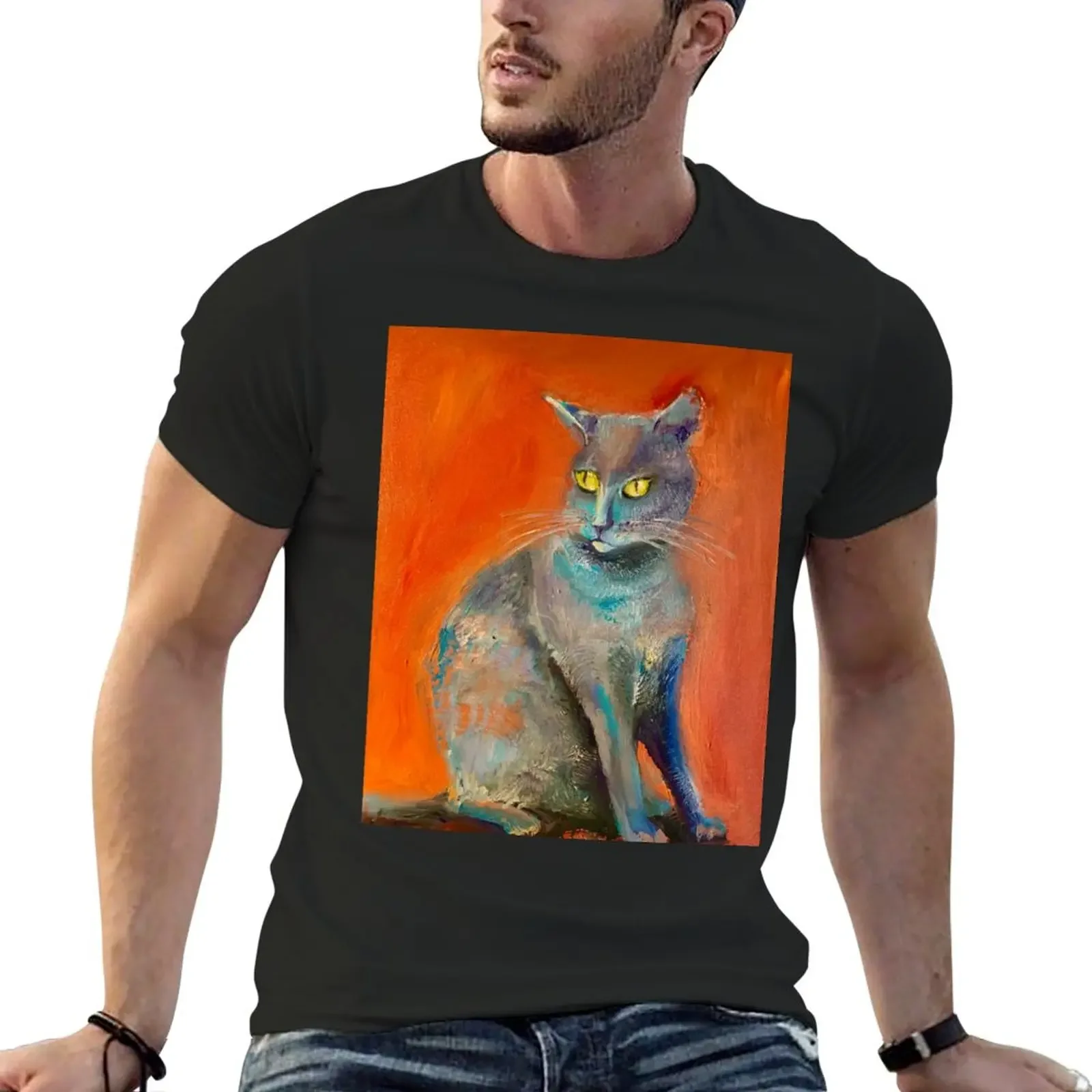 

Cat Love T-Shirt oversized vintage men clothings