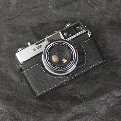 Leather Camera Strap Quick Release 35 SP Case Handmade Genuine Leather Camera Half Case Cover Bag For Olympus 35 SP Case