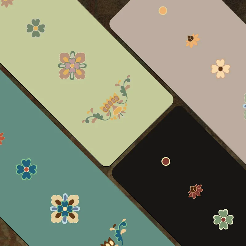 Lezyan Newest Natural Rubber Pu Yoga Mat Multi-Color Sweat-Absorbent Non-Slip Fitness Widened Workout Gymnastics Gym Exercise